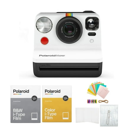 Image of Polaroid Now VF i-Type Instant Camera (B&W) Bundle with Film & Accessories