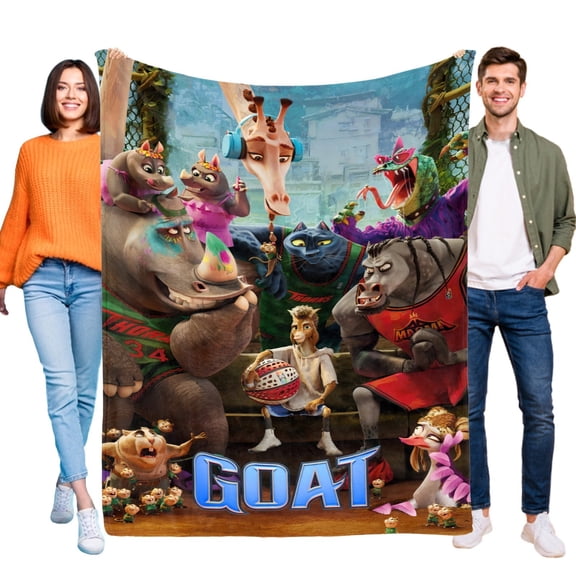 GOAT Movie Flannel Blanket Soft Throw for Bed Sofa Couch Birthday Gift