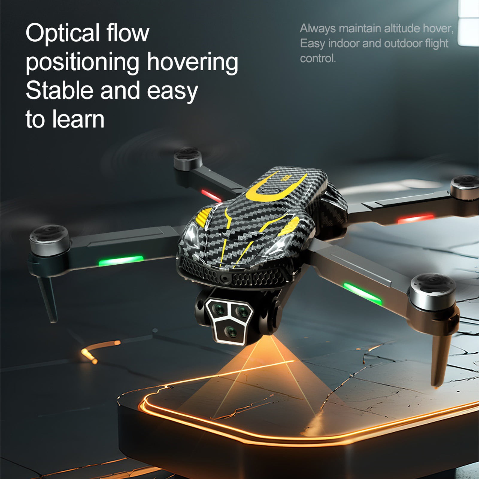 Drone with Camera for Kids and Beginners, HD Dual Camera, Obstacle Avoidance, Foldable Design, Long Flight Time with 2 Batteries