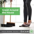 thumbnail image 7 of Gaiam Yoga Barre Socks - Grippy Non Slip Sticky Toe Grip Accessories for Women & Men - Pure Barre, Hot Yoga, Pilates, Ballet, Dance, Home - Indigo, 7 of 7