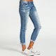 thumbnail image 2 of WILLBEST Jeans Mujer Pantalones Vaqueros Elásticos de Mezclilla para Mujer, Tiro Medio, Cierre de Botones, Corte Entallado, Pantalones Cómodos para Uso Informal Grande, 2 of 8