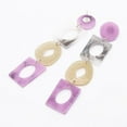 thumbnail image 4 of Pendientes colgantes geométricos cuadrados acrílicos para mujer, pendientes colgantes, accesorios, regalos Púrpura Salvador Pendientes de acrílico, 4 of 10