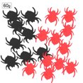 thumbnail image 4 of Confeti de fiesta de Halloween Confeti decorativo navideño de PVC de 60 g (araña negra + araña roja), 4 of 9