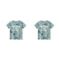 thumbnail image 3 of Jumpingount Camiseta de dibujos animados de verano para niños, estampado de animales, estilo , elástico, , transpirable, ropa informal de moda 120cm 2Conjunto, 3 of 6