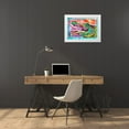 thumbnail image 3 of Dean Russo Collection 18x14 White Modern Wood Framed Museum Art Print Titled - Alligator 3, 3 of 4