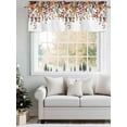 thumbnail image 5 of Autumn Fall Leaf Valances for Windows, Rod Pocket Kitchen Valance Curtains - Soft & Washable Small Window Treatment for Living Room,&nbsp;Bathroom, Thanksgiving , 42x12 Inch, 1 Panel, 5 of 9