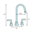 thumbnail image 2 of Kingston Brass KS5562BX Royale Widespread Lavatory Faucet with Metal Cross Ha..., 2 of 2