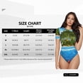 thumbnail image 2 of KLL Women 's Crew Neck Bodysuit Jumpsuits Island And Coral Reef Print Short onesies Stretch T Shirts, 2 of 5