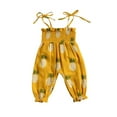 thumbnail image 3 of Combinaison Sans Manches Bébé Fille Imprimé Floral Jaune Ananas 0-6 Mois, 3 of 6