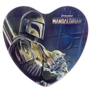 Star Wars The Mandalorian Heart Tin with Milk Chocolate Logos, 2.54 oz