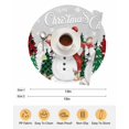 thumbnail image 6 of 15 Inch Round Placemats Set of 6, Grey Snowman Christmas Non Slip Heat Insulation PP Table Mats, Xmas Tree Snowflake Elk Winter Washable Place Mats for Kitchen Dining Party Table Decor, 6 of 7