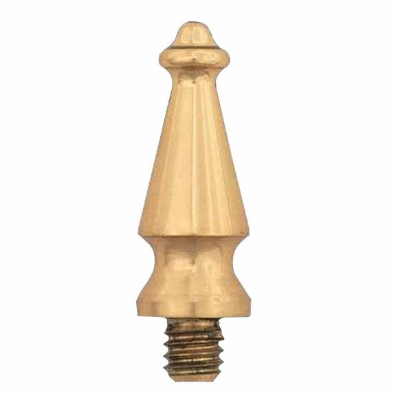Renovators Supply Brass Large Cabinet Door Hinge Finial Pair 1.5 in Kitchen Cabinet Hinge Finial w/Spire Tip