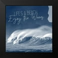 thumbnail image 2 of Kimberly, Allen 12x12 Black Modern Framed Museum Art Print Titled - Against The Waves 4, 2 of 5