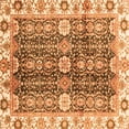 thumbnail image 1 of Ahgly Company Indoor Square Abstract Orange Modern Area Rugs, 8' Square, 1 of 4