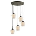 thumbnail image 2 of Woodbridge Lighting Belmont 5-Light Steel Metal Mini Pendant in Satin Nickel, 2 of 2