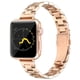 thumbnail image 1 of Correa fina de Metal para mujer para Apple Watch 38mm 40mm 41mm correa de pulsera delgada de acero inoxidable para iWatch SE 8/7/6/5/4/3/2/1 pulsera Tan Jianjun  unisex, 1 of 2