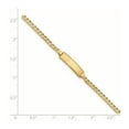 thumbnail image 4 of Primal Gold 14 Karat Yellow Gold Curb Link ID Bracelet, 4 of 6
