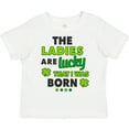thumbnail image 3 of Inktastic The Ladies Are Lucky That I Was Born St Patricks Day Baby Boy Boys Toddler T-Shirt, 3 of 5
