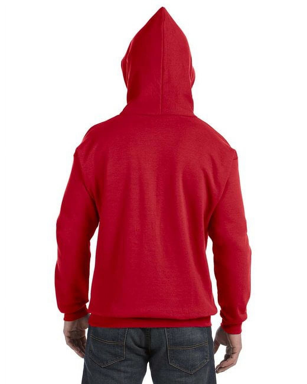 Hanes Unisex Ecosmart Pullover Hooded Sweatshirt - DEEP RED - L