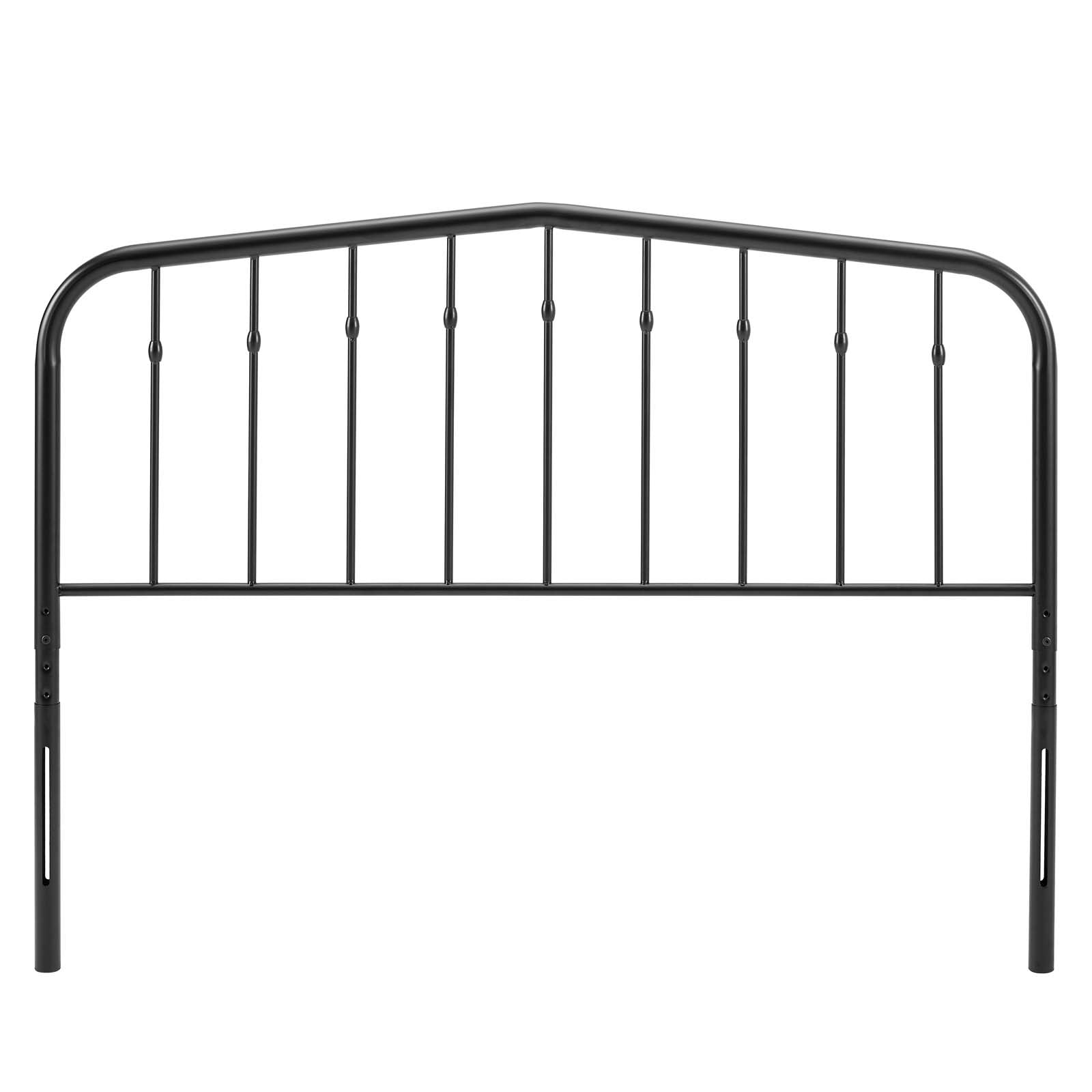 Headboard, Queen Size, Metal, Black, Modern Contemporary Urban Design, Bedroom Master Guest Suite