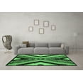 thumbnail image 3 of Ahgly Company Indoor Rectangle Abstract Emerald Green Modern Area Rugs, 7' x 10', 3 of 4