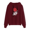thumbnail image 1 of Sudadera con capucha para mujer con estampado suelto informal de moda de manga larga para Halloween Fridja  fksj4269, 1 of 2