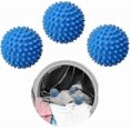 thumbnail image 1 of Tumble Dryer Balls,3 Pc Blue Laundry Balls for Tumble Dryer, Softer Material Tumble Dryer Ball, 1 of 5