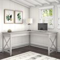 thumbnail image 4 of Bush Furniture Key West 60W L Shaped Desk in Reclaimed Pine, 4 of 5