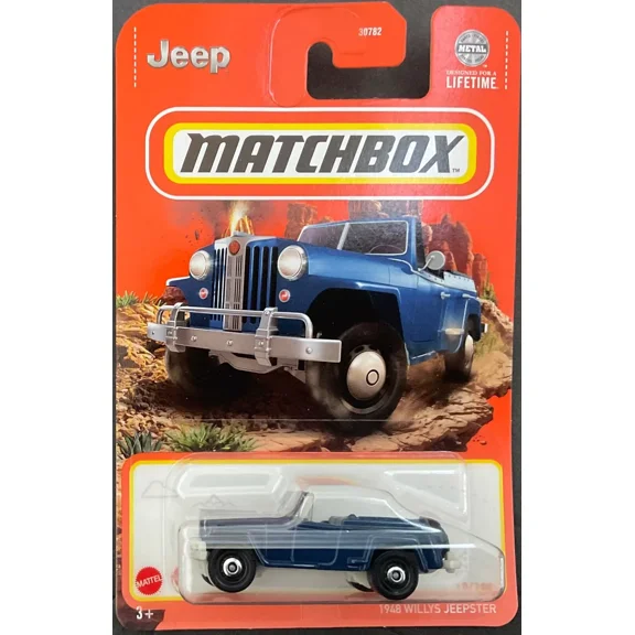 MATCHBOX 1948 WILLYS JEEPSTER BLUE 10/100