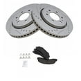 thumbnail image 6 of TRQ Performance Brake Rotor & Semi Metallic Pad Front Kit w/Chemicals BKA16536, 6 of 6