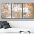 thumbnail image 3 of wall26 Framed Canvas Print Wall Art Set Grey &amp; Brown Grunge Brushstrokes Abstract Shapes Illustrations Modern Art Chic Colorful Multicolor Ultra for Living Room, Bedroom, Office - 16"x24&quo, 3 of 5