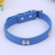 thumbnail image 2 of 2 Piece Pet Supplies PU Leather Dog Collars Cute Bone Pet Neck Collar Outdoor Traction Collar, Blue+Black Betterlifefg, 2 of 2