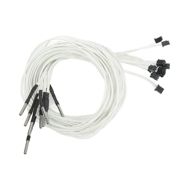 Sonda de sensor térmico, 15 piezas Sensor de termistor Accesorios de impresora de alta D Transductor de temperatura de termistor Materiales ecológicos VoborMX herramienta