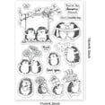 thumbnail image 6 of Hedgehog and Animal Clear Stamps for DIY Scrapbooking Decor Friend Swing Transparent Silicone Stamp for Making Cards Photo Album Decor for DIY, 6 of 9