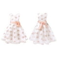 thumbnail image 1 of TiaoBug Kids Girls Floral Embroidered Bowknot Bridesmaid Party Formal Dress, 1 of 7