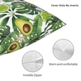 thumbnail image 3 of Yiaed Green Tropical Print Pillow Covers Super Soft Decorative Square Throw Pillow Covers Case Cushion Covers for Sofa Couch Bedroom Car Decor（No pillow core）-22"x22", 3 of 7