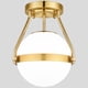 thumbnail image 1 of Lámpara de Techo Lakumu Globo Estilo Mid Century en Oro Cepillado, 1 of 8