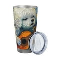 thumbnail image 2 of Cauagu Dog Guitar Starry Night Pattern 20oz Tumbler,Stainless Steel Vacuum Insulated Tumbler with Lid Insulated Coffee Mug Thermal Cup with Splash Proof Sliding Lid-Straw Two-piece Set, 2 of 8