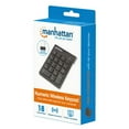 thumbnail image 2 of Manhattan 178846 Numeric Wireless Usb Keypad, With Usb Micro Recevier, 18 Full-Size Keys, Black ., 2 of 6