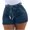 Light Blue, variant on Staron Summer Denim Shorts for Women Casual Stretch Washed Elastic High Waist Loose Fit Plus Size Shorts, Black 4XL