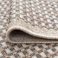 Contemporary 5x8 Area Rug (5'3'' x 7'3'') Basketweave Beige, Brown