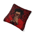 thumbnail image 3 of Funda de almohada súper suave The Weeknd con cremallera para dormitorio, sofá, sillón, fundas de almohada mullidas y acogedoras para todas las estaciones, almohada cuadrada, 3 of 8