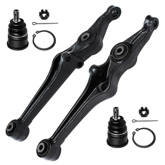Detroit Axle - Front Lower Control Arm Assembly Replacement for Honda Accord Acura CL TL, Lower Ball Joints - 4pc Suspension Kit