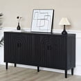 thumbnail image 2 of Large Capacity Black Wooden Cabinet / Multi - Use in Kitchen and Living Room, 2 of 2