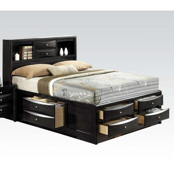 Acme Furniture Ireland Eastern King Bed, King Pedestal Bed With Drawers