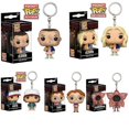 thumbnail image 2 of Funko Pop Keychain Stranger Things Dustin Eleven with Eggo Barb Action Figure Keyring, 2 of 7