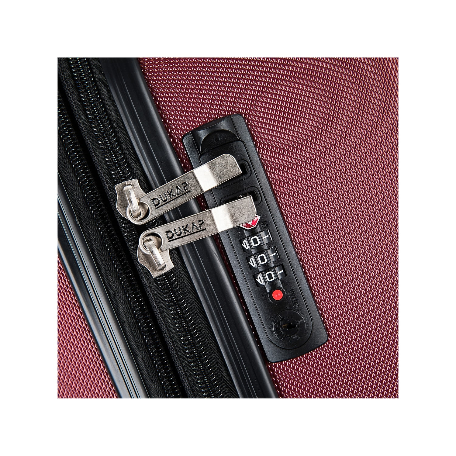 DUKAP Intely 2-Piece Plastic Luggage Set Wine (DKINT0SM-WIN)