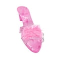 thumbnail image 2 of JWQFBC Princess Shoes Fancy Dress Multifunctional Beautiful Heels Slip on Shoe for Kids Pink, 2 of 9
