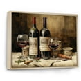 thumbnail image 2 of Designart "Bordeaux Symphony Of Balance" Wine Floater Framed Wall Decor, 2 of 5