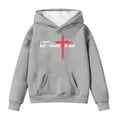 thumbnail image 2 of GBSYEWXS Hoodies For Big Girls Long Sleeve Letter Print Tops Outdoor Hooded Fall Grey Sweatshirt Size 8-9 Years, 2 of 4